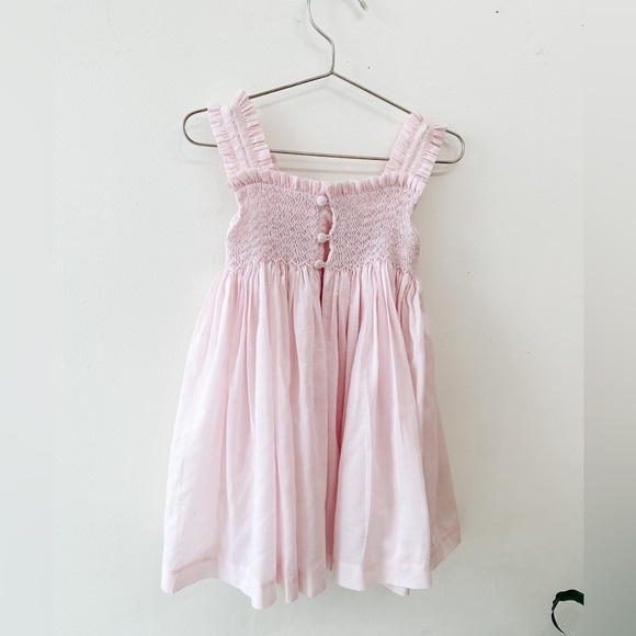 Smocked Vintage Toddler Dress - Blush - Size 2 - Picture 6 of 9